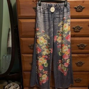ODDY Floral Women's Flare Jeans -  30 inseam zenim jeans